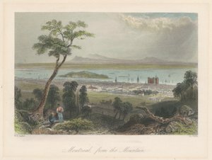 Montreal, from the Mountain by William Henry Bartlett