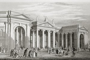 The Bank of Ireland, Dublin, built in 1729, from 