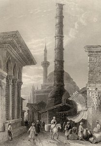 The Tchernberle Tash, Constantinople, Istanbul, Turkey, engraved by J. Carter by William Henry Bartlett