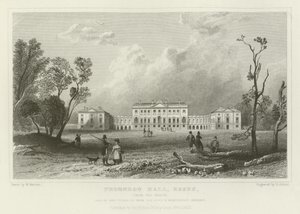 Thorndon Hall, Essex, from the North, Seat of Lord Petrie by William Henry Bartlett
