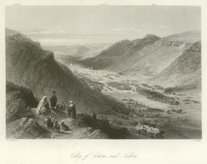 Valley of Sichem and Nablus, Palestine by William Henry Bartlett