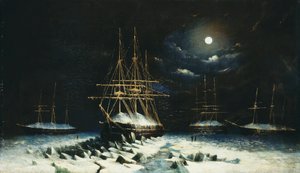 The British Naval Franklin Search Expedition: H.M.S Resolute, Assistance, Intrepid and Pioneer Wintering in the Arctic