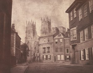 A Scene in York: York Minster from Lop Lane by William Henry Fox Talbot