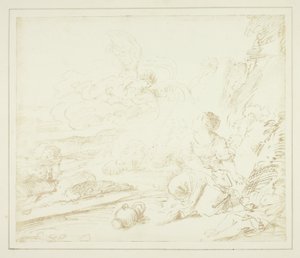 Hagar in the Desert by William Henry Fox Talbot