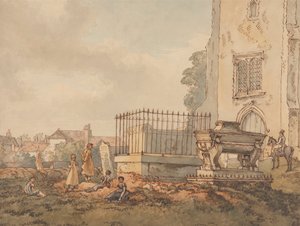 Bushey Churchyard with the Tombs of Edridge, Hearne and H. Monro