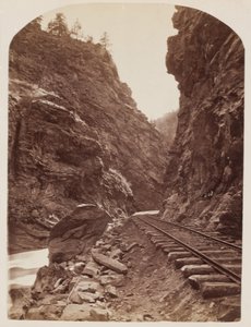 View of a Railroad in the Rockies