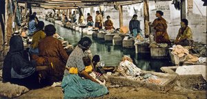 Wash Day in Mexico City, pub. Detroit, 1880-1900