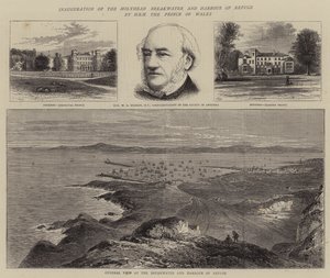 Inauguration of the Holyhead Breakwater and Harbour of Refuge by HRH the Prince of Wales by William Henry James Boot