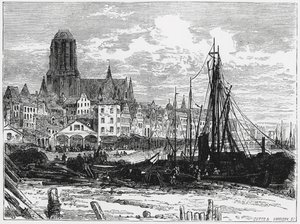 View of Frankfort-on-the-Main with the White Ladies Church in the Background by William Henry James Boot