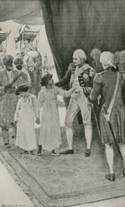 The Sons of Sultan Tippu are received by Lord Cornwallis as Hostages by William Henry Margetson