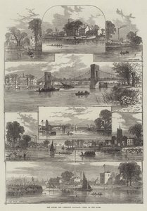 The Oxford and Cambridge Boat-Race, Views on the River