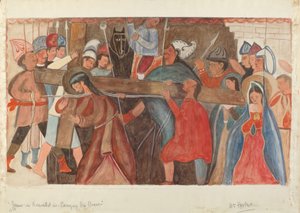 Station of the Cross No. 5: Jesus is Assisted in Carrying His Cross, c. 1936 by William Herbert
