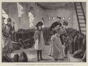 A Reminiscence of the Bombardment of Alexandria, Tourists Inspecting Shells in the Ras-el-Tin Fort by William Heysham Overend