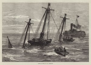 Divers at Work on HMS Eurydice by William Heysham Overend