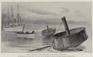 HMS Alacrity Visiting the Scene of the Battle of the Yalu by William Heysham Overend