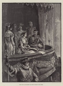 State Visit of the Queen and Prince Consort to the Opera by William Heysham Overend