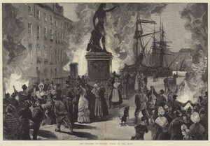 The Cholera at Toulon, Scene on the Quay by William Heysham Overend