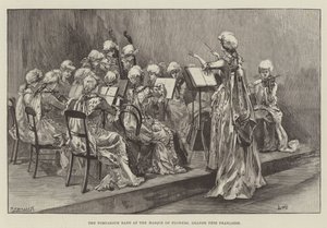 The Pompadour Band at the Masque of Flowers, Grande Fete Francaise by William Heysham Overend
