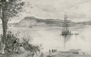 View of the Town and Fortress of Quebec, A.D. 1759 by William Heysham Overend