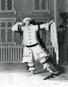 Mr Delphini in the Character of Pierrot in Aladdin, 1780-1790 by William Hincks