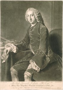 William Pitt, Principal Secretary of State, engraved by Richard Houston