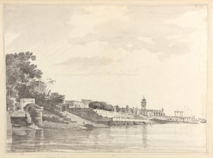 A View of Chinsura, the Dutch Settlement in Bengal by William Hodges
