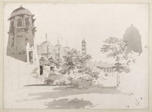 A View of the Cuttera Built by Jaffier Cawn at Murishidbad, c.1781