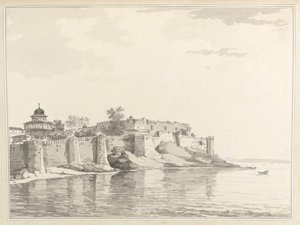 A View of the Fort of Allahabad by William Hodges