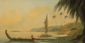 View from Point Venus, Island of Otaheite (Tahiti)