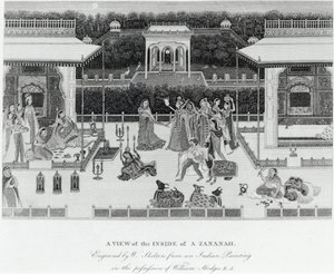 View of the Inside of a Zananah, Engraved by William Skelton by William Hodges