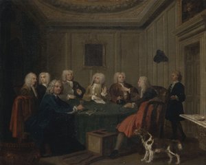 A Club of Gentlemen by William Hogarth