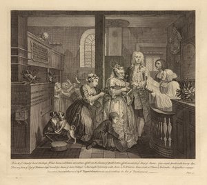 A Rake’s Progress, Plate V, June 1735