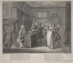 A Woman Swearing a Child to a Grave Citizen