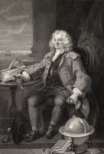 Captain Thomas Coram, engraved by Benjamin Holl, from 
