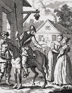 Don Quixote and Sancho Panza at an Inn by William Hogarth
