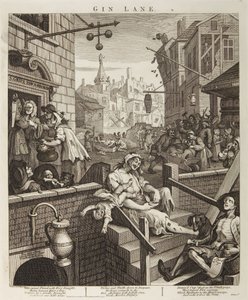 Gin Lane by William Hogarth