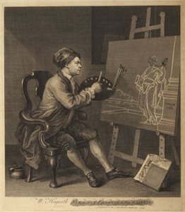 Hogarth Painting the Comic Muse by William Hogarth