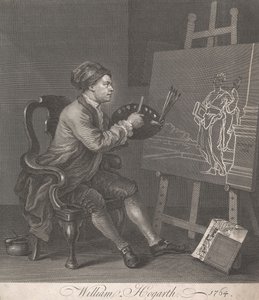 Hogarth Painting the Comic Muse by William Hogarth