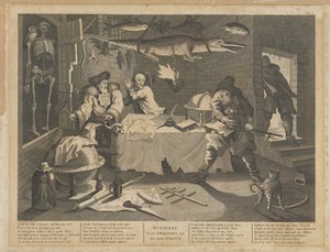 Hudibras beats Sidrophel and his man Whacum