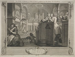 Industry and Idleness: The Industrious Prentice Performing the Duty of a Christian