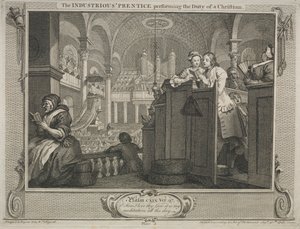 Industry and Idleness: The Industrious Prentice Performing the Duty of a Christian