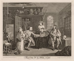 Marriage à la Mode: The Scene with the Quack by William Hogarth