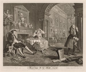 Marriage à la Mode: Plate II, 1745