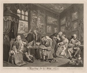 Marriage à la Mode: The Contract by William Hogarth
