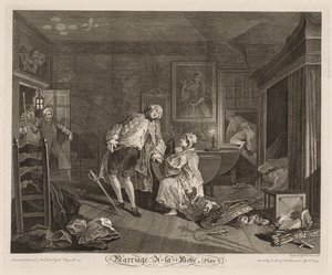 Marriage à la Mode: The Death of the Earl by William Hogarth
