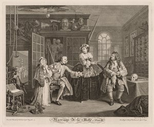 Marriage à la Mode: The Scene with the Quack by William Hogarth