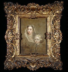 Mary Edwards Hamilton and her son, Gerard Anne by William Hogarth