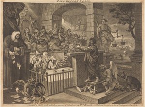 Paul before Felix Burlesqued by William Hogarth