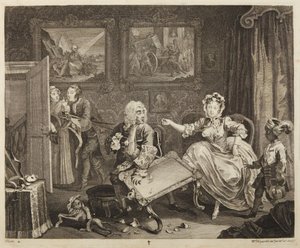 Plate 2 from the series A Harlot
