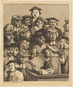 Scholars at a Lecture by William Hogarth